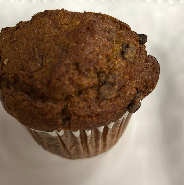 Pumpkin Chocolate Chip Muffin.