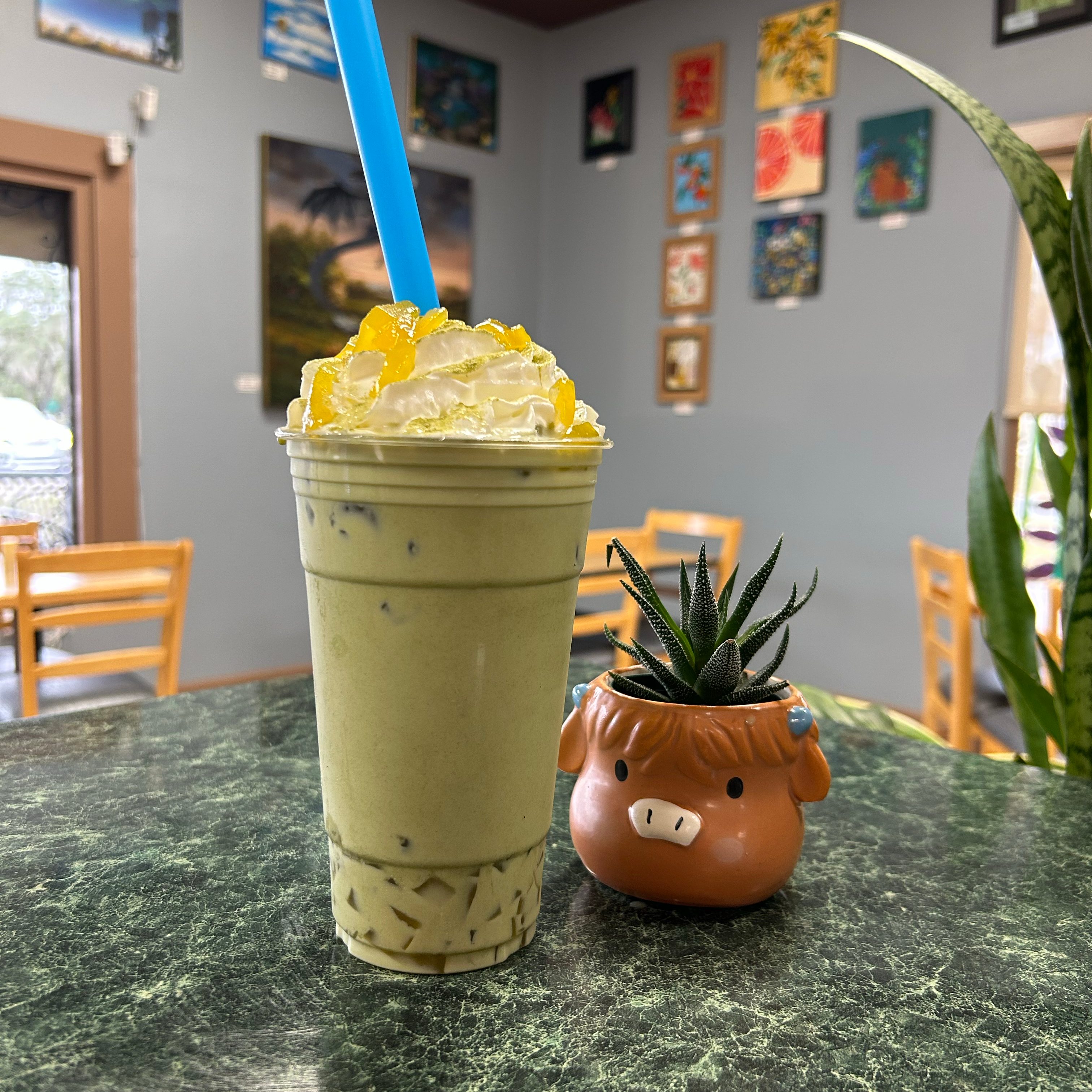 Matcha Bubble Tea.
