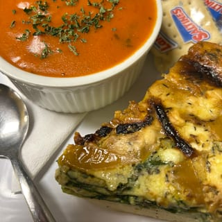Quiche with Soup