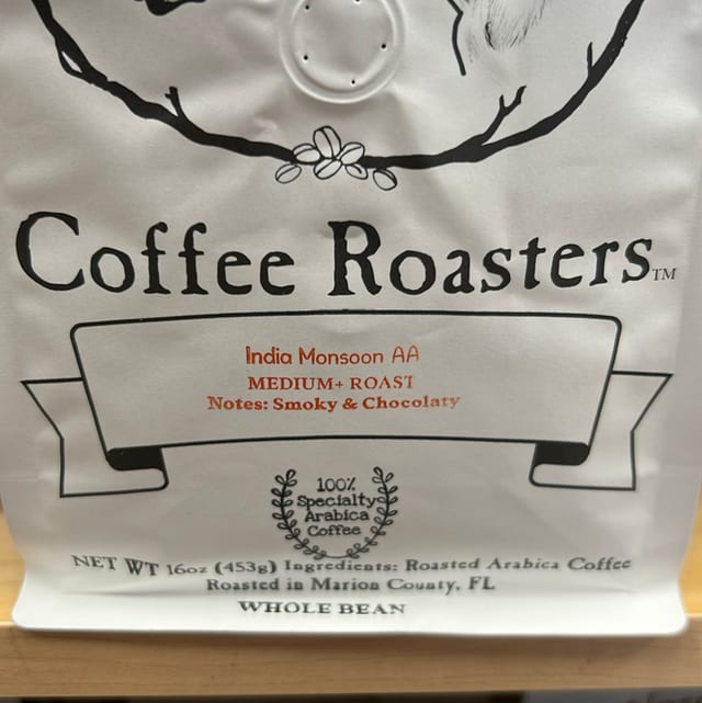 India Monsoon AA (Low Acid) 16oz.