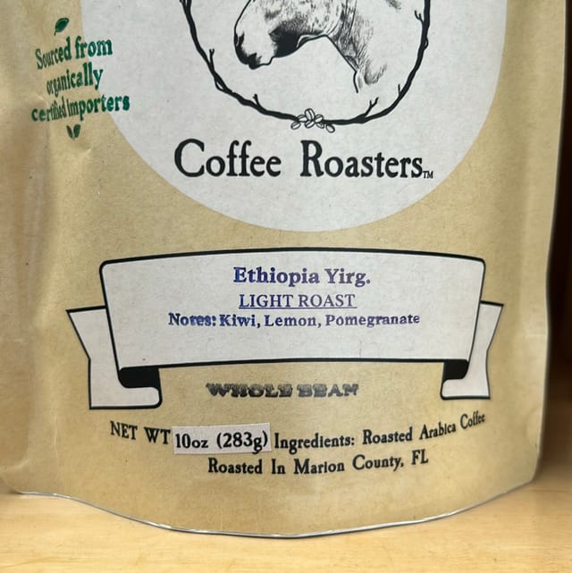 Ethiopia Yirgacheffe 10oz.