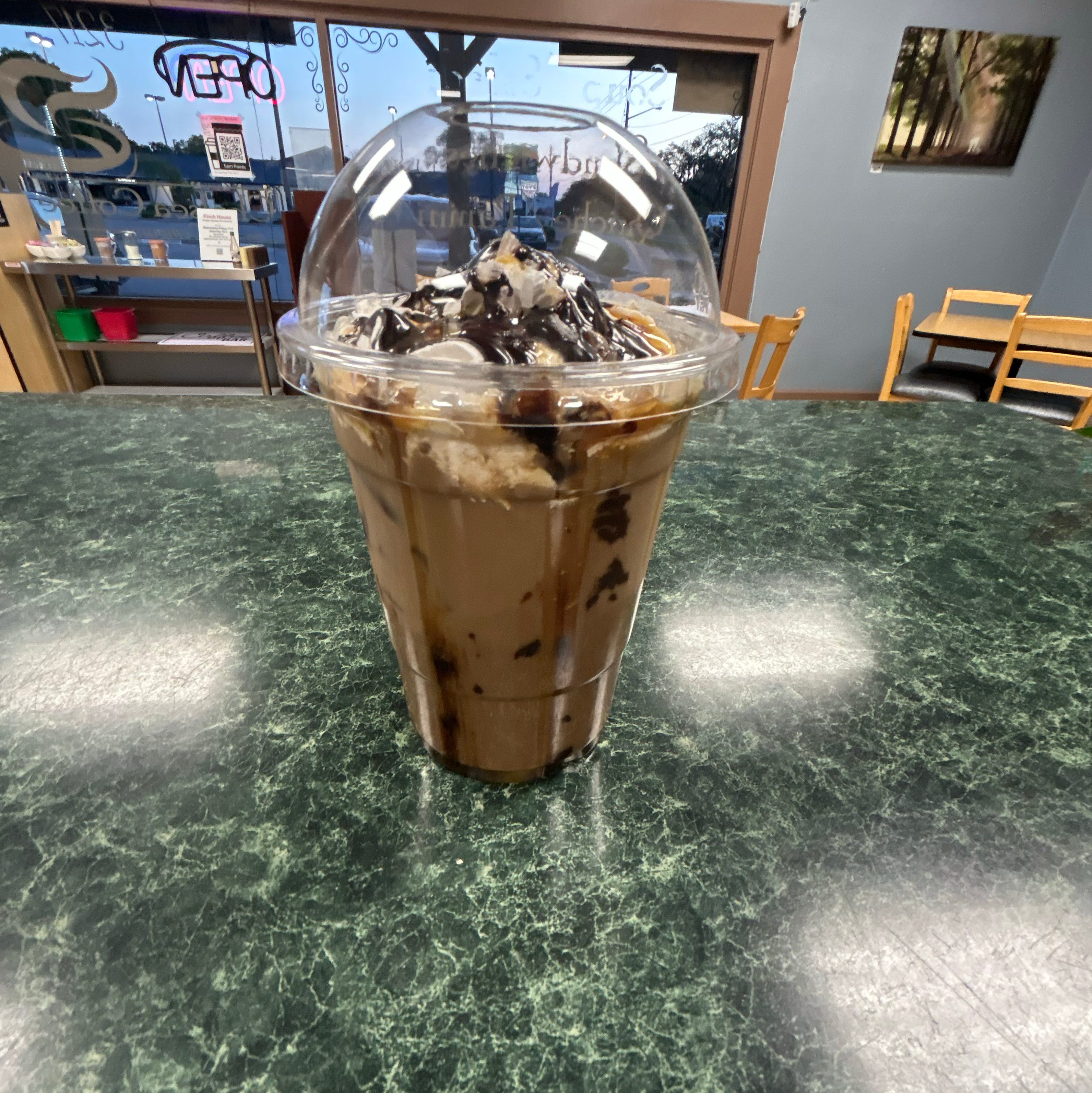 Salted Caramel Mocha (Hot or Iced).