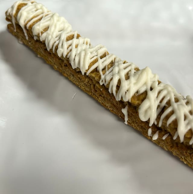 Pumpkin Spice White Chocolate Biscotti.