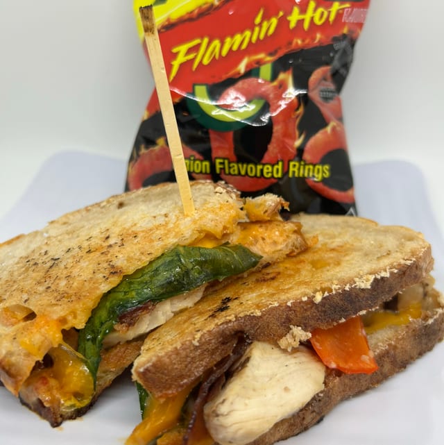 Sweet Heat Chicken Melt.