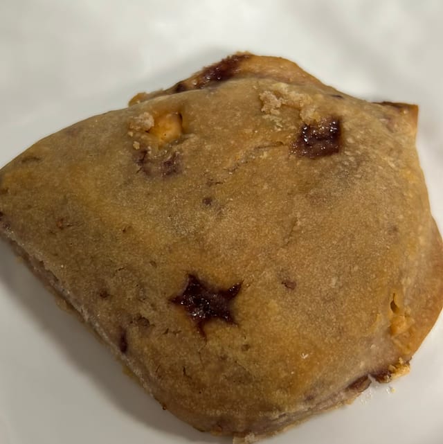 Raspberry White Chocolate Scone.