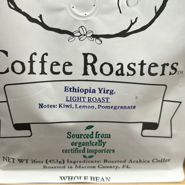 Ethiopia Yirgacheffe 16oz.