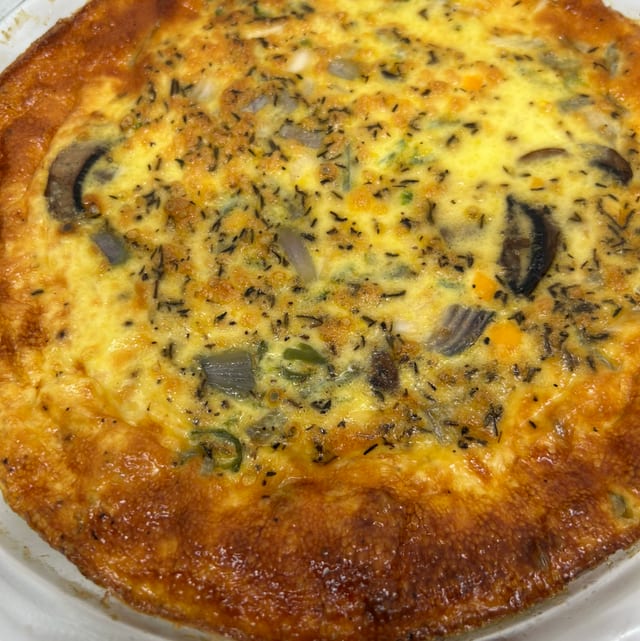 Quiche with Fresh Fruit.